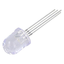 LED; roşie,verde,galbenă; 10mm; 30°; Parte frontală: convex