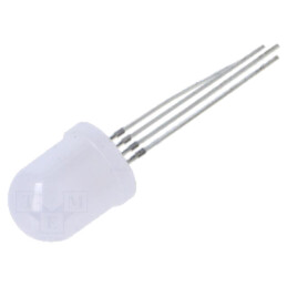 LED; roşie,verde,galbenă; 10mm; 180°; Parte frontală: convex