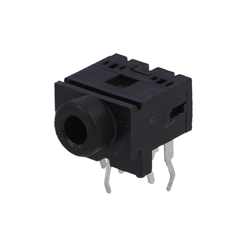 Conector: Jack 3,5mm; soclu; mamă; stereo; piste: 3; THT Conector: Jack 3,5mm; soclu; mamă; stereo; piste: 3; THT