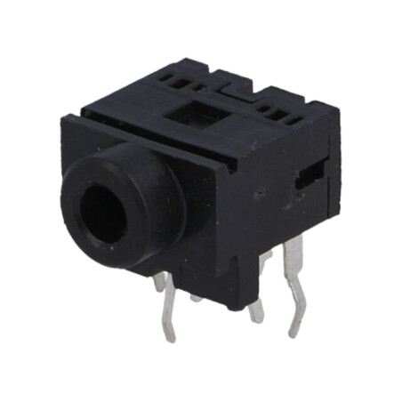Conector: Jack 3,5mm; soclu; mamă; stereo; piste: 3; THT