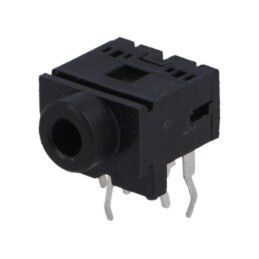 Conector: Jack 3,5mm; soclu; mamă; stereo; piste: 3; THT