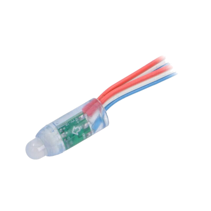 LED; RGB; IP65; 140°; Ø12mm; Controler: UCS1903,WS2811; 5VDC LED; RGB; IP65; 140°; Ø12mm; Controler: UCS1903,WS2811; 5VDC