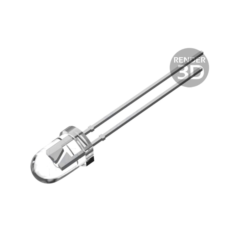 LED; verde; 5mm; 60°; Parte frontală: convex; 12÷13,6VDC; Nr.term: 2