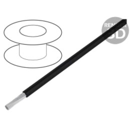 Cablu; ÖLFLEX® HEAT 180 SiF A; 1x0,5mm2; litat; Cu; silicon; negru