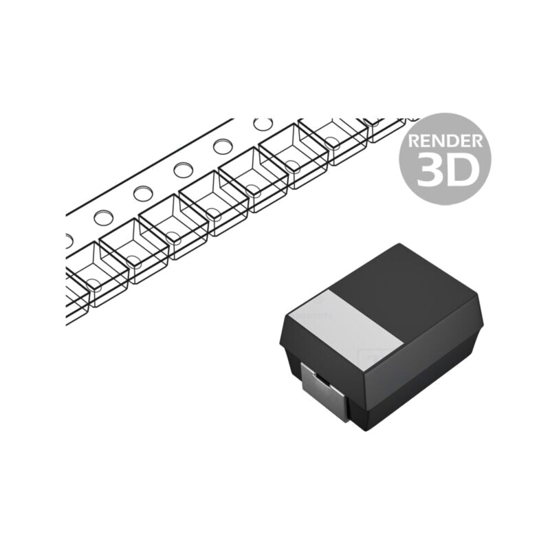 Condensator: cu tantal; low ESR; 47uF; 16VDC; SMD; D; 2917; ±10% Condensator: cu tantal; low ESR; 47uF; 16VDC; SMD; D; 2917; ±10%