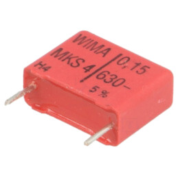 Condensator: cu poliester; 150nF; 400VAC; 630VDC; 15mm; ±5%; MKT