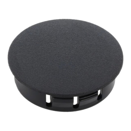 Capac de protecţie; H: 11,8mm; cu împingere,clichet; neagră
