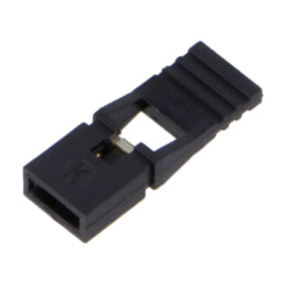 Conector: şiruri pini; jumper; mamă; 2,54mm; 1x2; Placare: aurit
