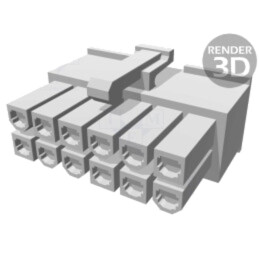 Conector: cablu-cablu/PCB; mufă; mamă; PIN: 12; VAL-U-LOK; pe cablu