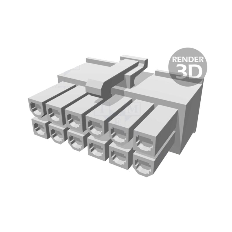 Conector: cablu-cablu/PCB; mufă; mamă; PIN: 12; VAL-U-LOK; pe cablu