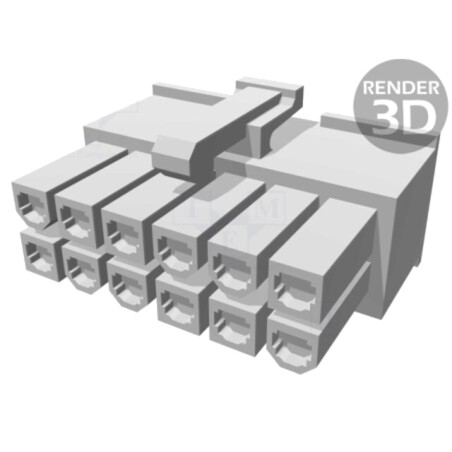 Conector: cablu-cablu/PCB; mufă; mamă; PIN: 12; VAL-U-LOK; pe cablu