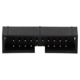 Conector: IDC; soclu; tată; PIN: 20; drept; THT; 2,54mm; 2x10; neagră