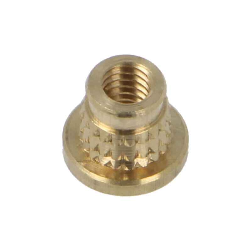 Adaos filetat; alamă; M4; BN 37898; Lung: 5,6mm; pt.plastic Adaos filetat; alamă; M4; BN 37898; Lung: 5,6mm; pt.plastic