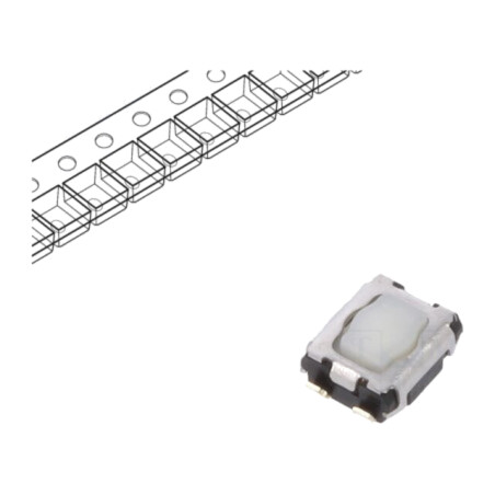Microîntrerupător TACT; SPST; Poz: 2; SMT; fără; 2,4N; 1,7mm; EVPAA
