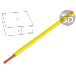 Cablu; H05V-K; litat; Cu; 1mm2; PVC; galben; 300V,500V; 250m; Clasa: 5