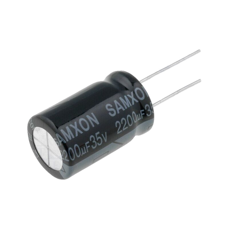 Condensator: electrolitic; THT; 2200uF; 35VDC; Ø16x25mm; ±20%; KM Condensator: electrolitic; THT; 2200uF; 35VDC; Ø16x25mm; ±20%; KM