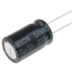 Condensator: electrolitic; THT; 2200uF; 35VDC; Ø16x25mm; ±20%; KM