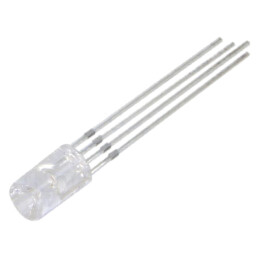 LED; RGB; 5mm; 120°; Parte frontală: concav; -30÷85°C