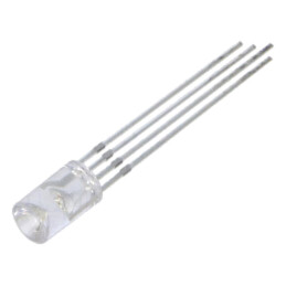 LED; RGB; 5mm; 120°; Parte frontală: concav; -30÷85°C