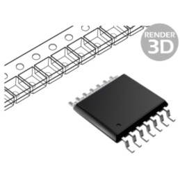 IC: digital; flip-flop D; Ch: 2; CMOS; SMD; TSSOP14; rolă,bandă