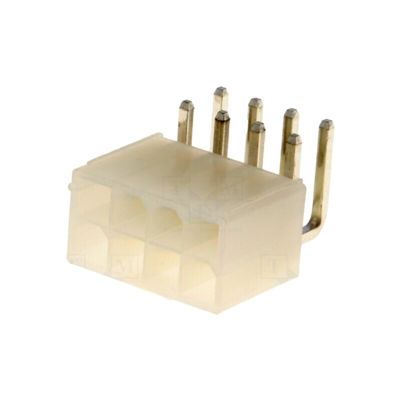 Conector: cablu-placă; soclu; tată; PIN: 8; N42G; 600V; în unghi 90° Conector: cablu-placă; soclu; tată; PIN: 8; N42G; 600V; în unghi 90°