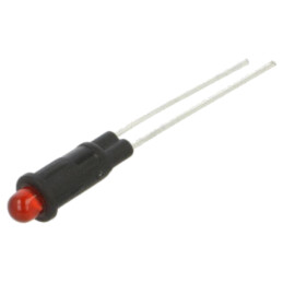 Lampă de control: LED; roşie; 2,1VDC; PM3; plastic; 3mm; 2mcd