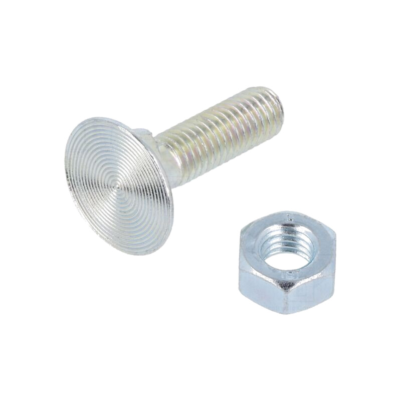 Şurub; cu două capete,cu piuliţă de fixare; M6x30; 1; Cap: plată Şurub; cu două capete,cu piuliţă de fixare; M6x30; 1; Cap: plată