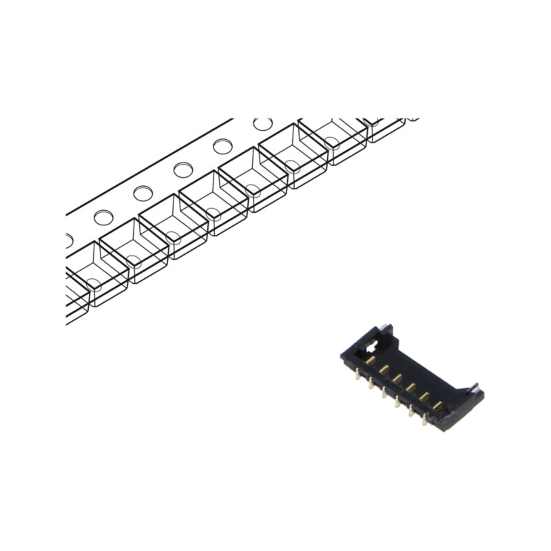 Conector: cablu-placă; soclu; tată; Pico-EZMate; PIN: 6; SMT; 1,5A Conector: cablu-placă; soclu; tată; Pico-EZMate; PIN: 6; SMT; 1,5A