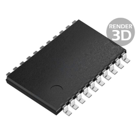 IC: digital; clichet transparent D; Ch: 8; 2÷6VDC; SMD; SO20; HC
