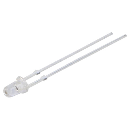 Emiţător IR; 3mm; 770÷790nm; transparent; P opt: 80÷90mW; 15°; THT