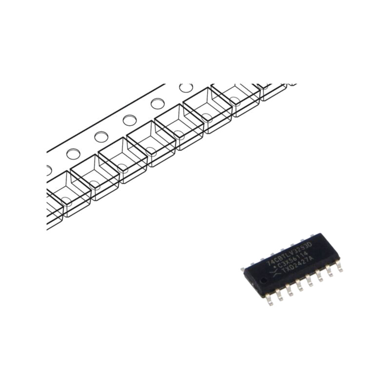 IC: digital; demultiplexor,multiplexor; SMD; SO16; 2,3÷3,6VDC IC: digital; demultiplexor,multiplexor; SMD; SO16; 2,3÷3,6VDC
