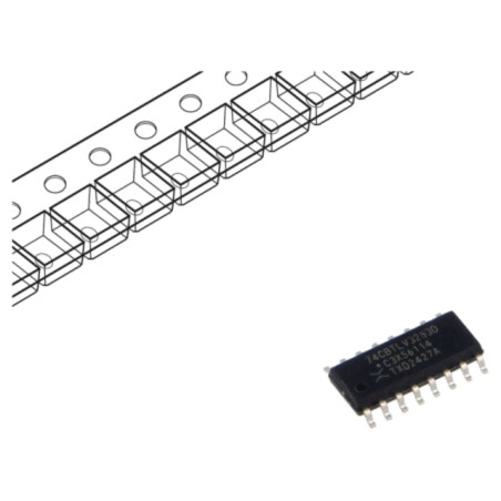 IC: digital; demultiplexor,multiplexor; SMD; SO16; 2,3÷3,6VDC
