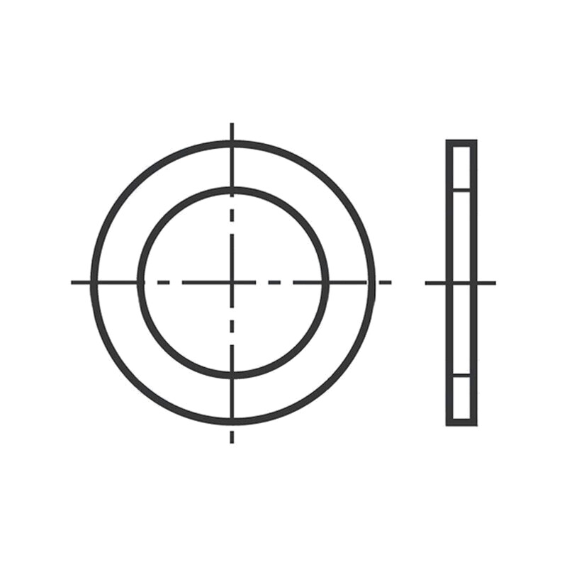 Şaibă; rotundă; M12; D15,5mm; fibră; DIN 7603A; BN 449 Şaibă; rotundă; M12; D15,5mm; fibră; DIN 7603A; BN 449