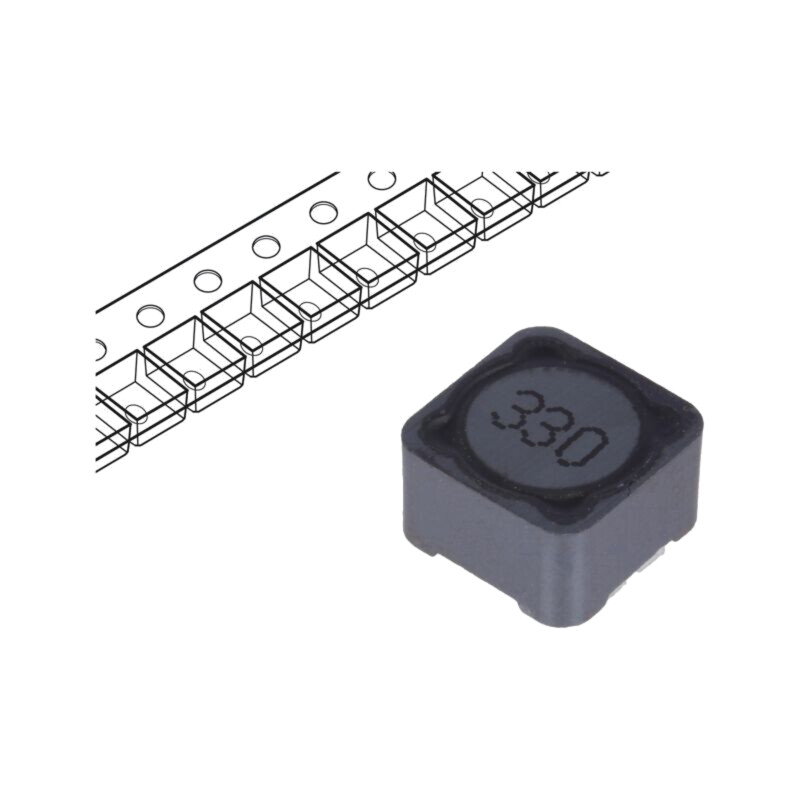Inductor: fir; SMD; 33uH; 3A; 65mΩ; ±20%; 12x12x8mm; -40÷125°C