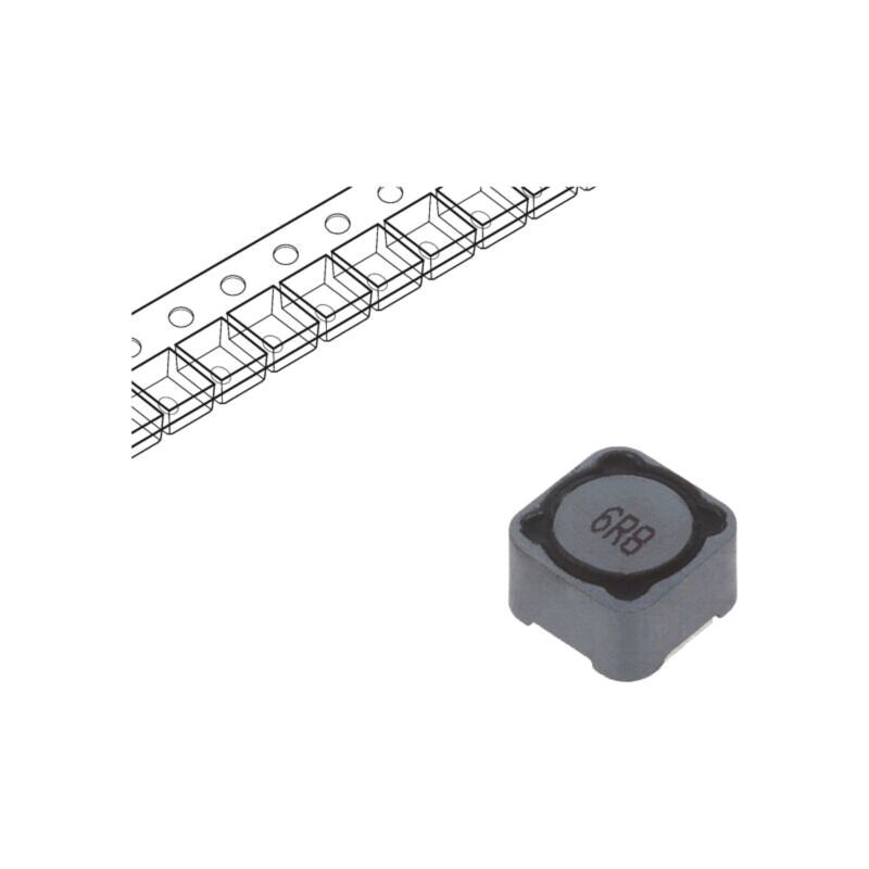 Inductor: fir; SMD; 6,8uH; 6,4A; 14mΩ; ±20%; 12x12x8mm; -40÷125°C