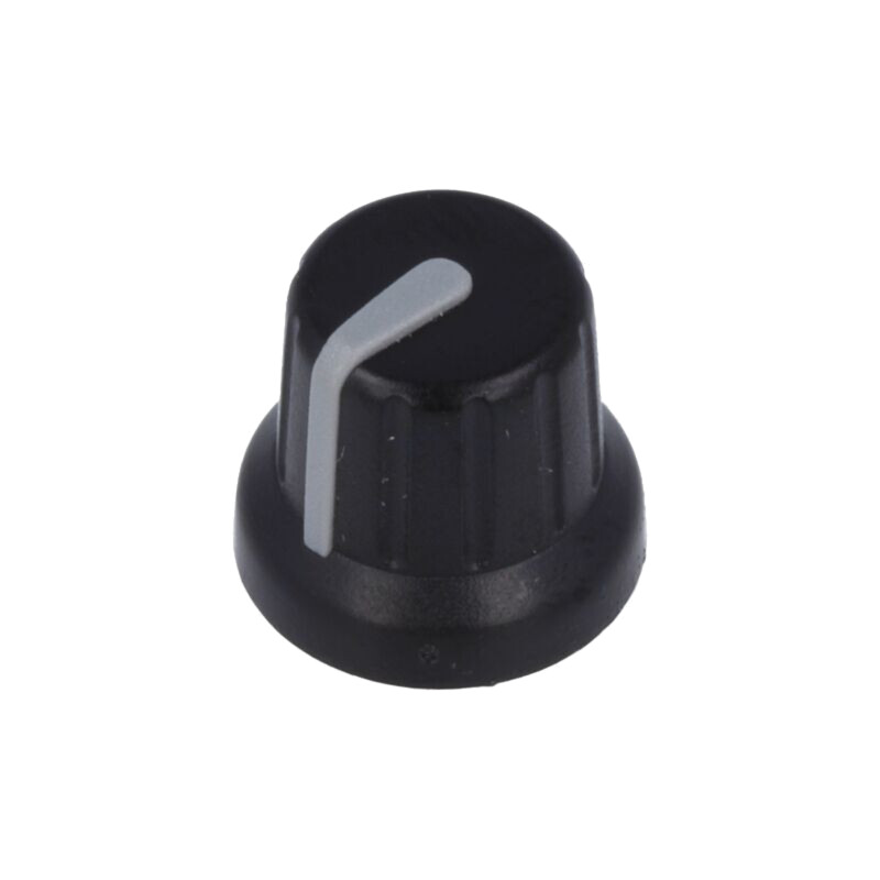 Buton rotativ; miniaturale,cu indicator; ABS; Øax: 6mm; Ø16x14mm Buton rotativ; miniaturale,cu indicator; ABS; Øax: 6mm; Ø16x14mm