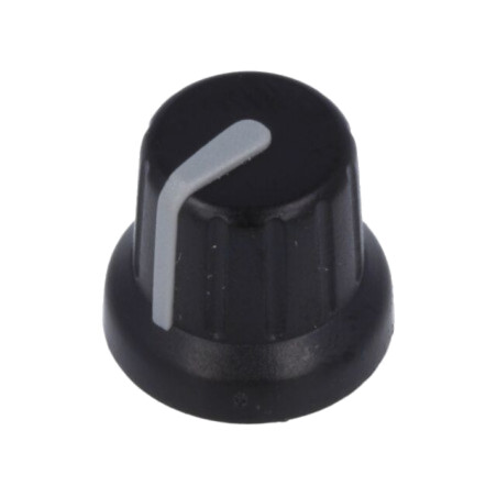 Buton rotativ; miniaturale,cu indicator; ABS; Øax: 6mm; Ø16x14mm
