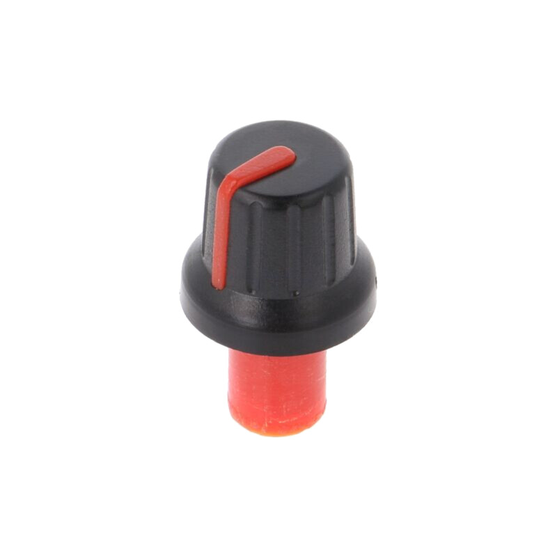 Buton rotativ; cu indicator; ABS; Øax: 6mm; Ø16x14,4mm; neagră Buton rotativ; cu indicator; ABS; Øax: 6mm; Ø16x14,4mm; neagră