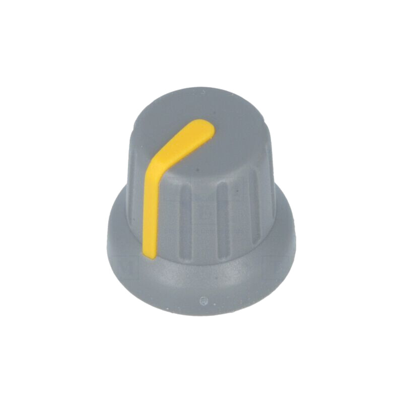 Buton rotativ; miniaturale,cu indicator; ABS; Øax: 6mm; Ø16x14mm