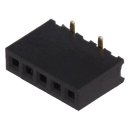 Conector: şiruri pini; soclu; mamă; PIN: 5; drept; 1A; SMT; 1,27mm