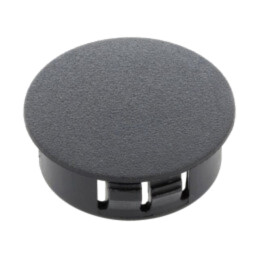 Capac de protecţie; H: 11,8mm; cu împingere,clichet; neagră