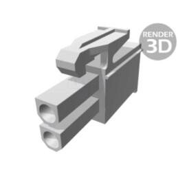Conector: cablu-cablu; mufă; mamă; PIN: 2; 600V; pe cablu; 4,14mm