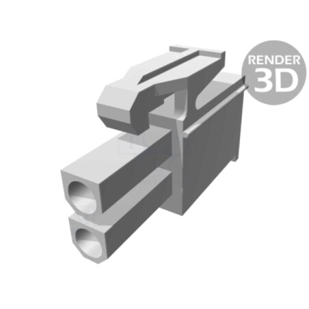 Conector: cablu-cablu; mufă; mamă; PIN: 2; 600V; pe cablu; 4,14mm