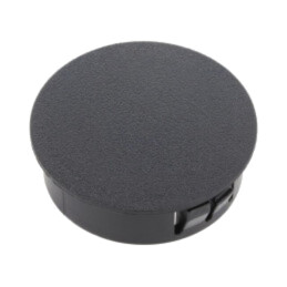 Capac de protecţie; H: 11,5mm; cu împingere,clichet; neagră