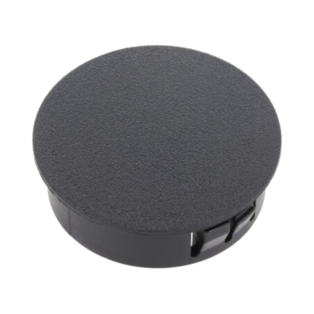 Capac de protecţie; H: 11,5mm; cu împingere,clichet; neagră