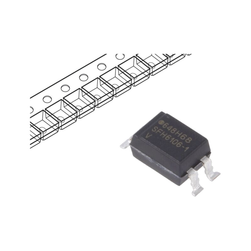Optocuplor; SMD; Ch: 1; OUT: tranzistori; Uizol: 5,3kV; Uce: 70V