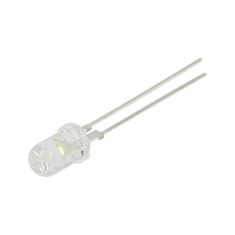 LED; alb cald; 5mm; 45000mcd; 30°; Parte frontală: convex; -30÷85°C LED; alb cald; 5mm; 45000mcd; 30°; Parte frontală: convex; -30÷85°C