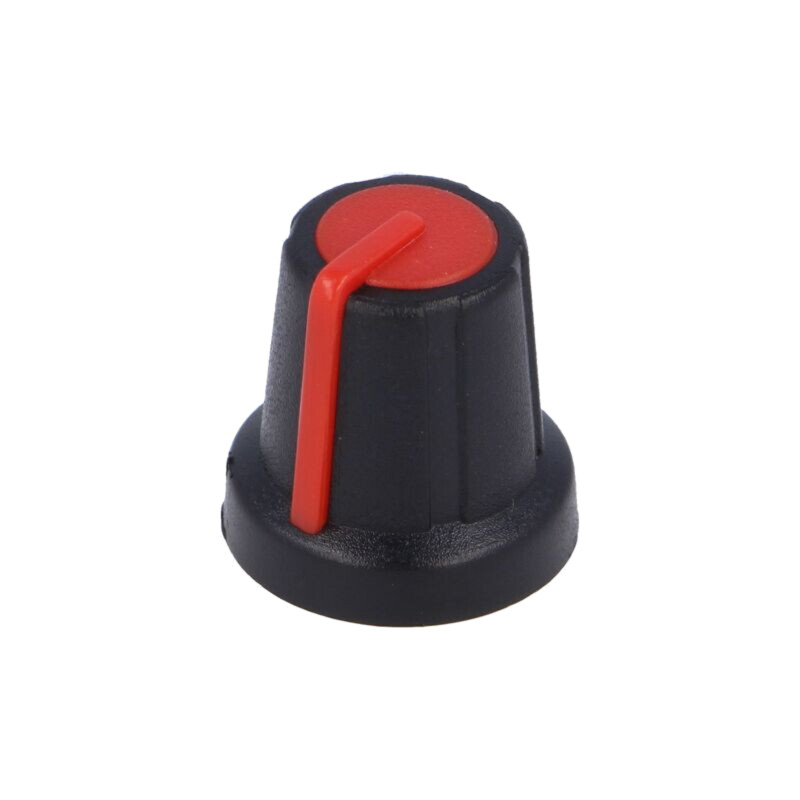 Buton rotativ; miniaturale; ABS; Øax: 6mm; Ø16x16mm; neagră Buton rotativ; miniaturale; ABS; Øax: 6mm; Ø16x16mm; neagră