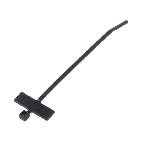 Colier de strângere; cu etichetă; L: 100mm; W: 2,5mm; neagră; 80N