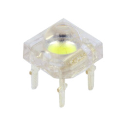 LED Super Flux; alb rece; 7,62x7,62mm; 60÷65lm; 120°; 35mA